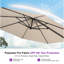 Parasol en porte-à-faux 132 po beige-86854400