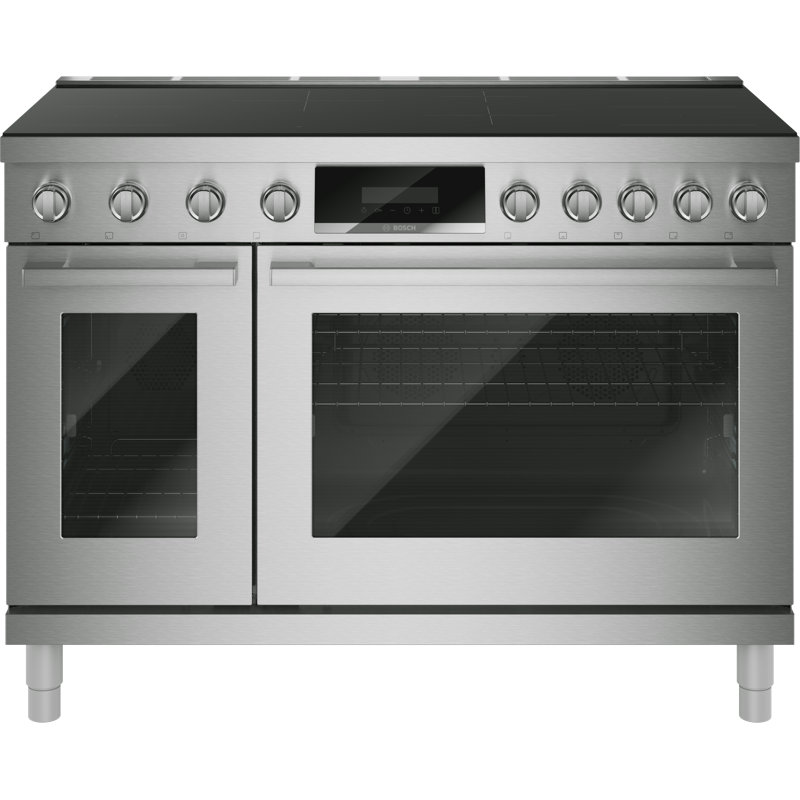 Série 800, cuisinière à induction de 48 po de style industriel, acier inoxydable