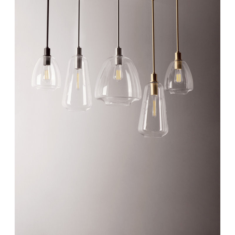 Luminaire suspendu sphérique 1 lumière Caudillo, Laiton satiné