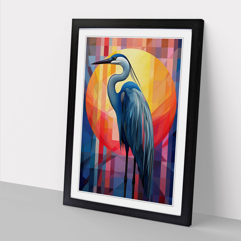 Heron Constructivism - Framed Print