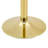 Round Tempered Glass Coffee Table with Golden Metal Base-506843444