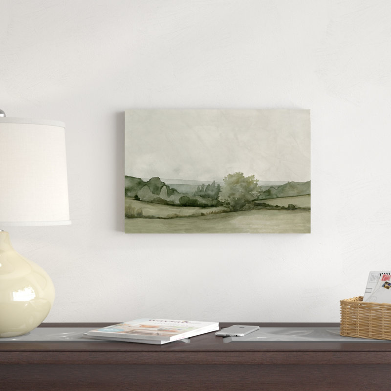 «Vintage Views II» par Emma Caroline - peinture sur toile tendue, H 12 po x l 18 po