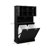 Two-Compartment Tilt-Out Dirty Laundry Basket Tall Bathroom Cabinet With 2 Adjustable Shelves-1881476402