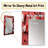 White and red orchid flower branches III - Floral Decorative Wall Mirror, Traditional Mirror, Printed Metal Art-438288864