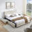 Queen Size Upholstered Bed Frame-973025767
