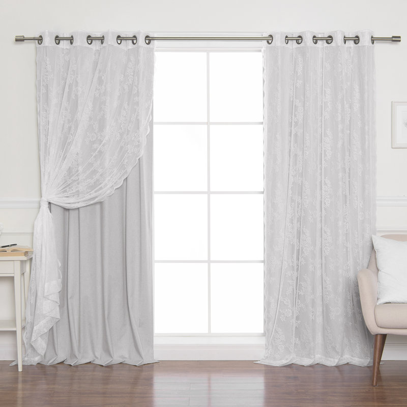 Fortney Sliding Panel Pair, 52" x 84", Light Gray