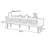 French Retro Style Pine Wood TV Stand-1720894027