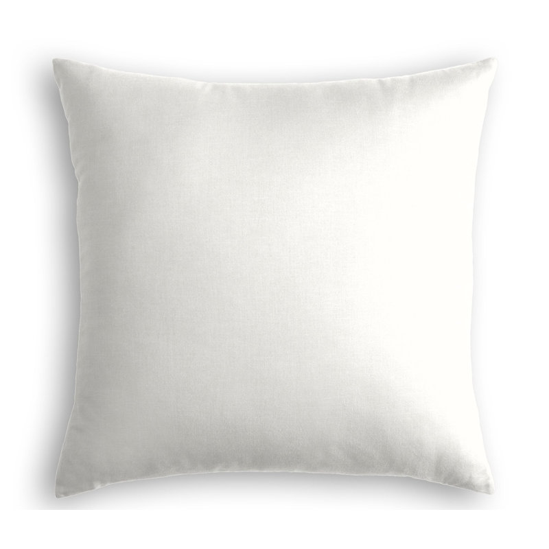 Housse de coussin carrée, 24 po x 24 po, Ivoire, Duvet