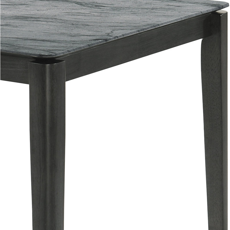 Tomia Faux Marble Rectangular Dining Table, Gray