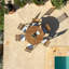 Nayoun 6 - Person Acacia Wood Patio Dining Set with Round Table-1746832399