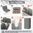 Laundry Hamper with Lid, Tall Laundry Baskets with Bamboo Pull Handles, Large Laundry Bin with Internal Support (Grey)