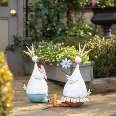 Borgia Animals Weather Resistant Metal Garden Statue
