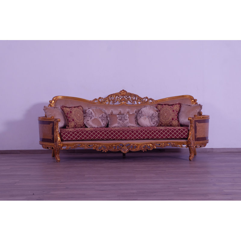 Maggiolini Sofa, Red/Burgundy, Brown