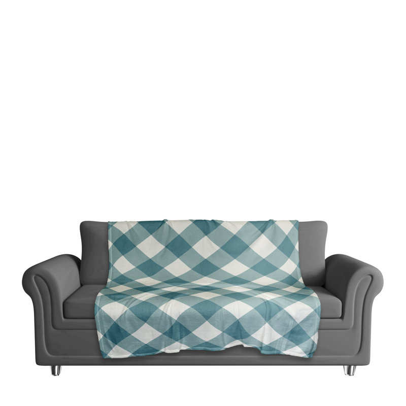 Hand Woven Throw Blanket, Blue