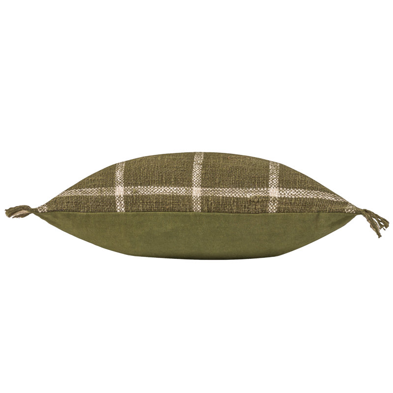 Beni Square Cushion Cover, Moss/Natural