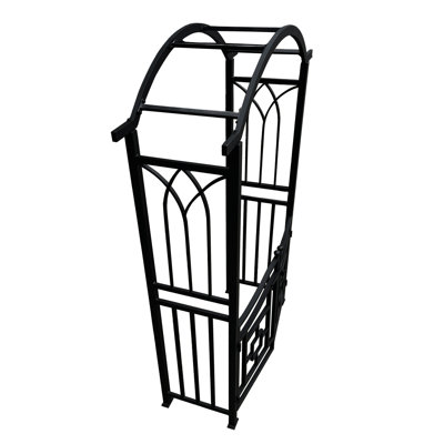 Arche de jardin en aluminium avec barrière
