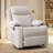 KORSER Recliner Chair, Rocker Recliners For Living Room, Small Recliner For Small Spaces, Fabric Manual Recliners With Side Pockects-926229744-910701822