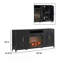 Meuble télé moderne Sasha de 80 po à cannelures avec foyer électrique intelligent Duraflame® et commande vocale Alexa et application.-128929318