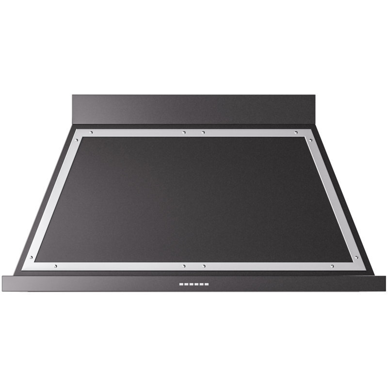 ILVE Nostalgie II Noblesse 48 in Range Hood, Glossy Black/Chrome