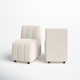 Richardton Linen Parsons Chair in Cream
