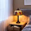 Lampe de table 12 "style vitrail Tiffany