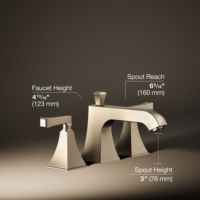 Memoirs® Stately Widespread Bathroom Faucet with Drain Assembly, Vibrant Brushed Bronze