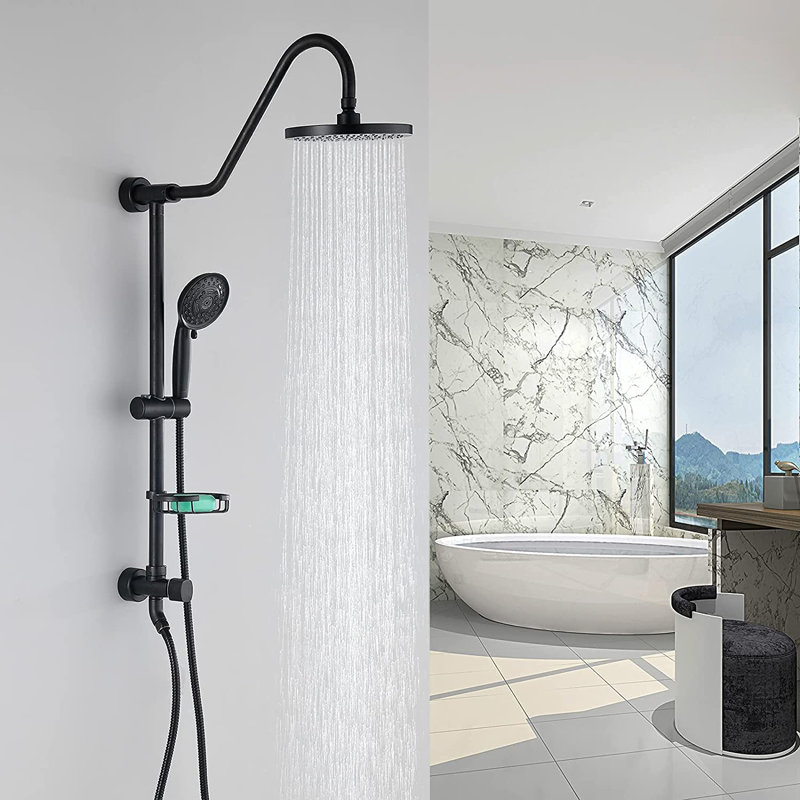 Rain Adjustable Shower Head 2.5 GPM GPM, Oil Rubbed Bronze