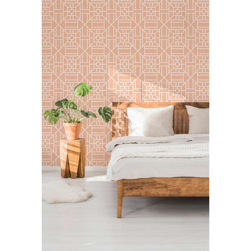 Rouleau de papier peint bambou L 10 pi x l 24 po, Corail, Premium Paper