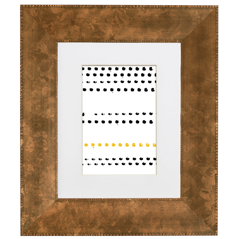 Cadre photo Brysonn, 24 po x 32 po emmêlé à 20 po x 28 po, Cuivre / noir