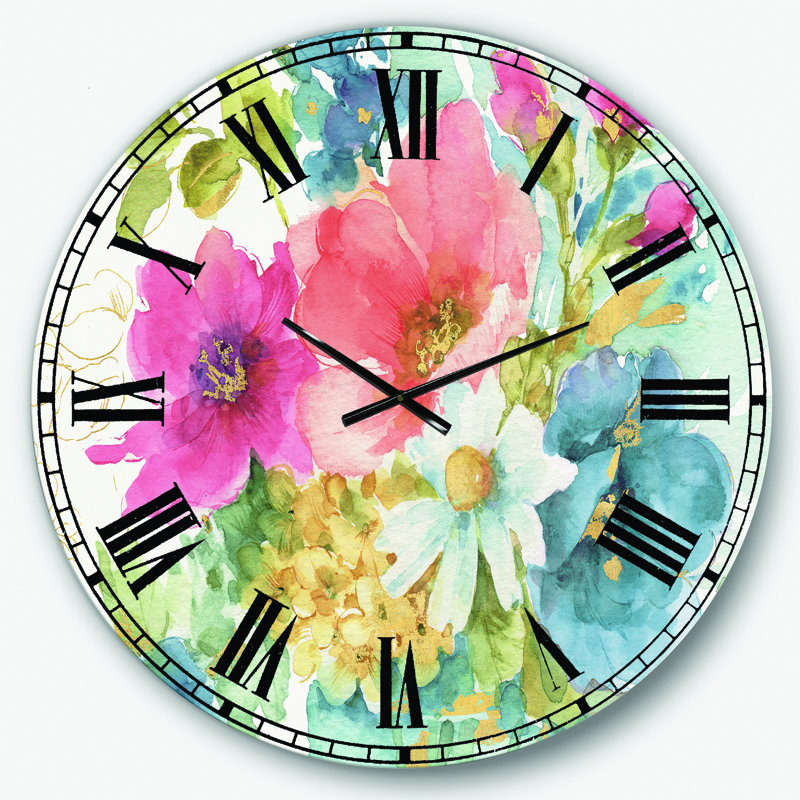 My French Garden - Traditional wall clock, Oversized