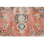 Tapis orange Anatolian, tapis neutre, tapis de plancher, tapis décoratif 4,2 x 4 pi, tapis turcs, tapis rétro