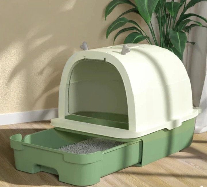 Gower Plastic Litter Box, Green