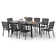 Argyri 8 - Person Metal Patio Dining Set with Extendable Rectangular Table