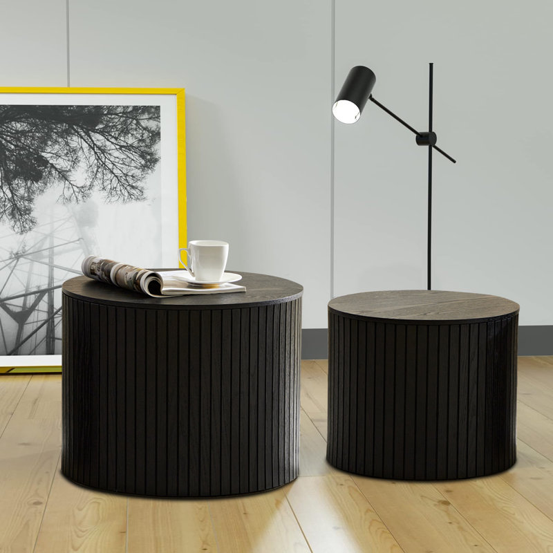 Table basse gigogne Drayke, Noir