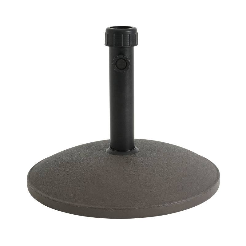 Base de parasol ronde pour l'extérieur Ander de 35 livres - brun, Brun