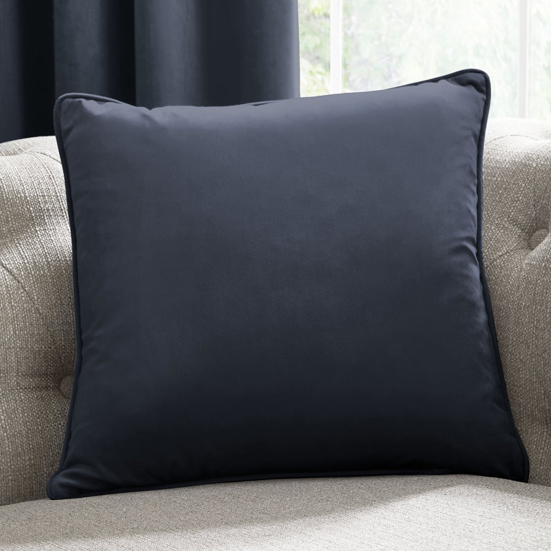 Montrose 43cm Cushion Cover with Filling, Navy, 43cm H x 43cm W x 15cm D
