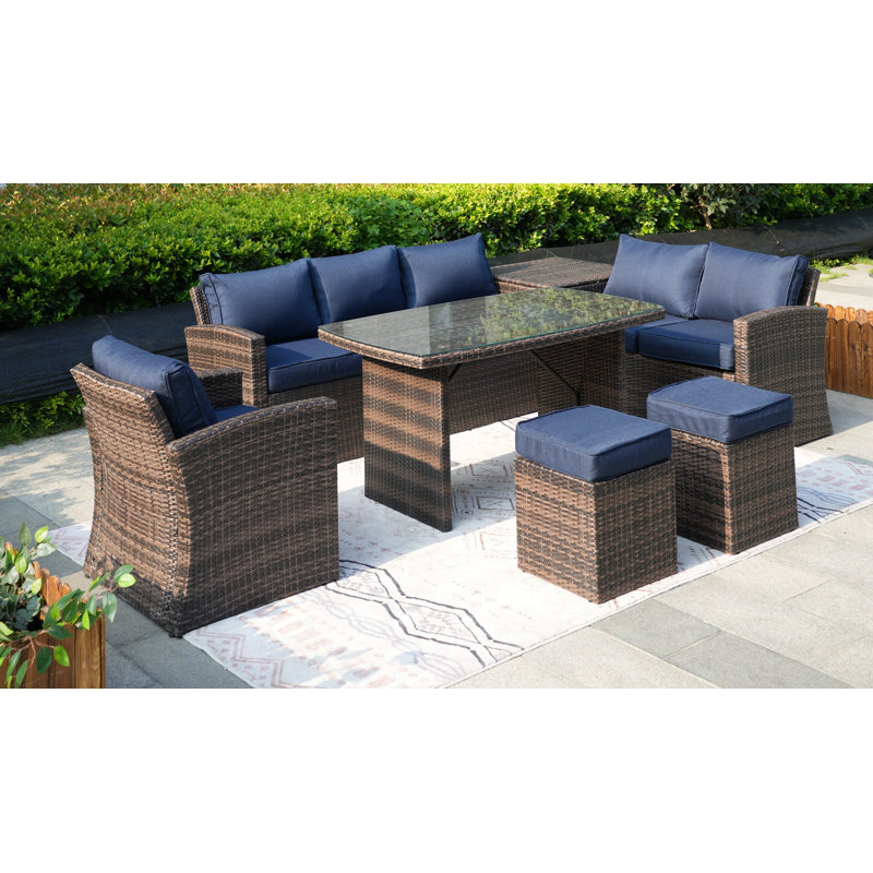 Outdoor 3.93'' Cushion Cover, Navy Blue