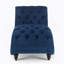 Chaise longue sans accoudoirs touffetée