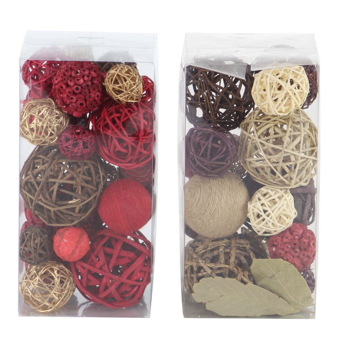 Downe 2 Piece Handmade Dried Plants Decorative Box Set (Set of 2) August Grove®