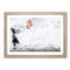 Balloon TV Girl by Banksy - Picture Frame Drawing Print-55683418-55683419