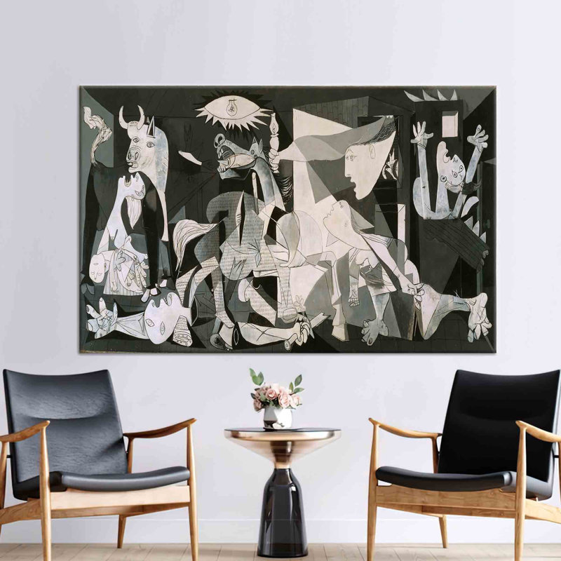 "Guernica" par Pablo Picasso, reproduction d'art sur toile pour les amateurs d'art et de décoration murale, H 39 po x l 93 po