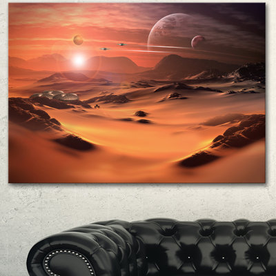 " Alien Planet 3D Rendered Computer Art "