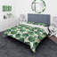 Ensemble de housse de couette designart monstera avec fleurs de fleurs exotiques-35228110