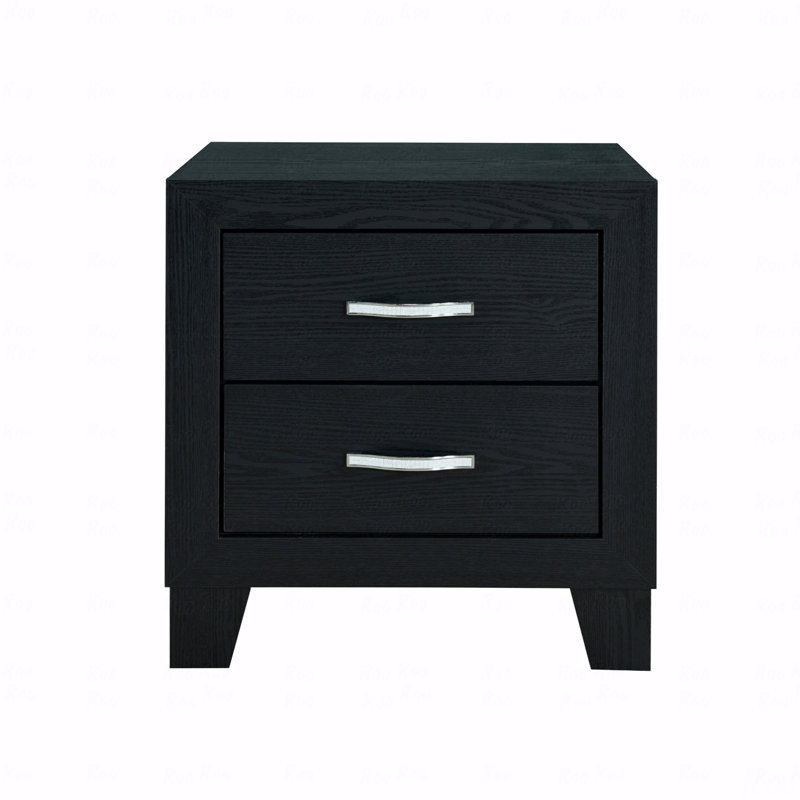 Table de chevet noire