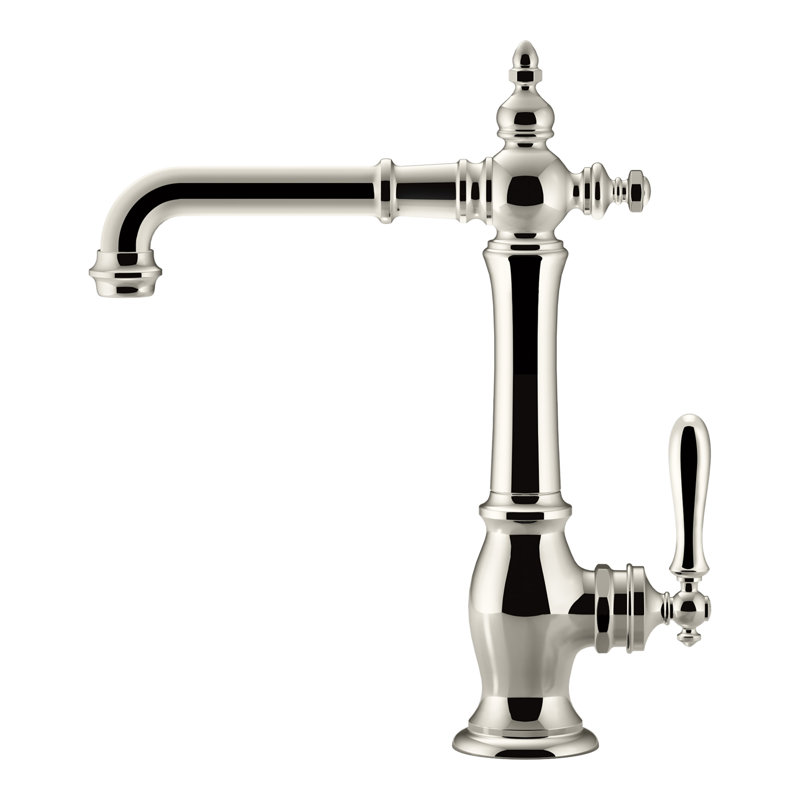Artifacts Bar Faucet, Vibrant Polished Nickel