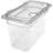 Plat de cuisson en polycarbonate StorPlus, taille 1/3, 8 po de profondeur - transparent