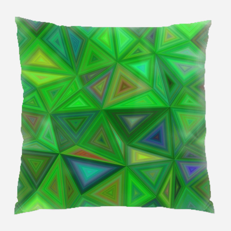 Coussin décoratif triangulaire