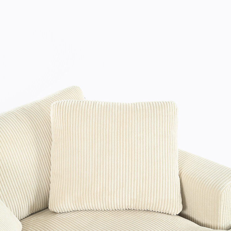 Très grande chaise longue Mirod, Beige