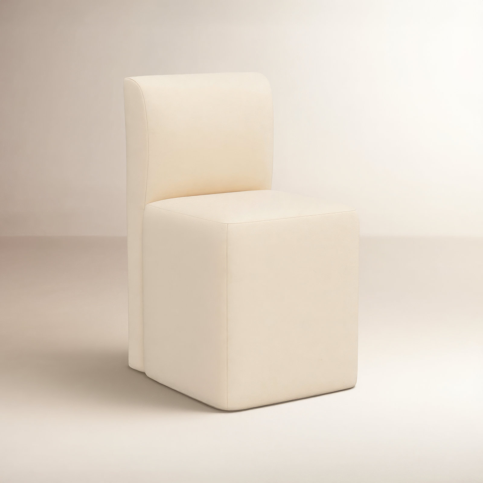 Mendy Linen Parsons Dining Chair, Classic Pearl Performance Velvet