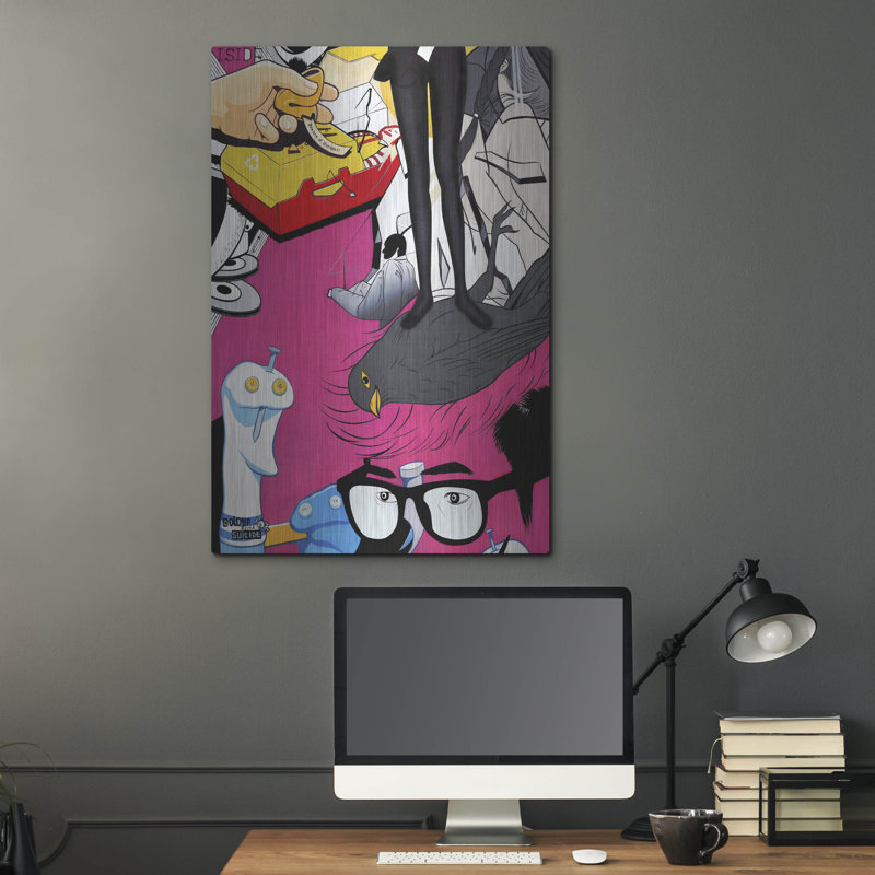 Lark Manor ™ «She's Got The Look» par Colourblind Suicide, art mural en métal, H 36 po x l 24 po